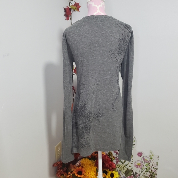 Women's Miss Me Gray Button Up Jacket Size S - Picture 5 of 7